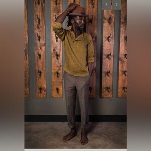 Bykowski Tailor & Garb men's Scofflaw linen/cotton Prohibition era pants sz  32